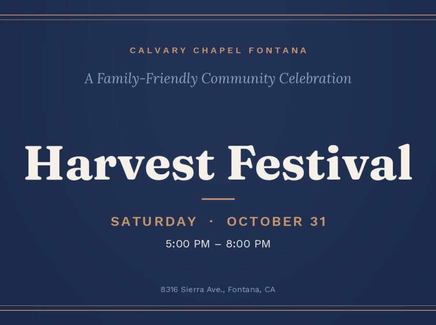 Harvest Festival - October 31
