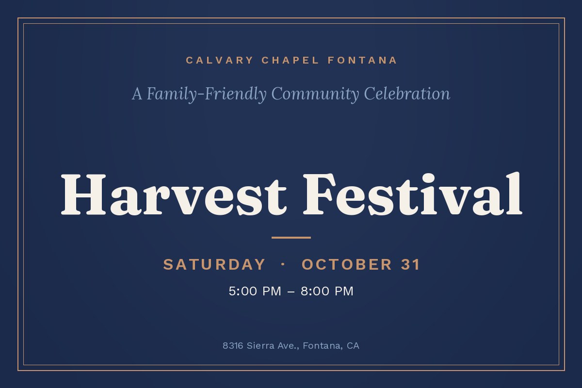 Harvest Festival - October 31